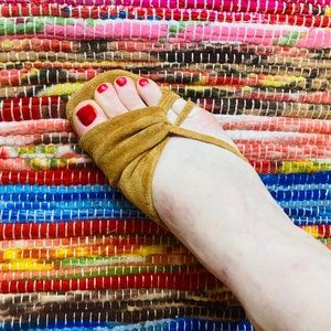 Three Birds Nest leather mules